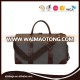 Canvas Leather Trim Travel Tote Duffel Shoulder Handbag Weekender Bag with Shoe Compartment