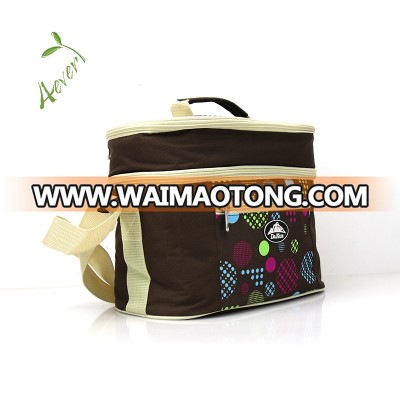 600d Polyester Picnic Tote Insulated Picnic Bag with 2 Person Cutlery Set for Travel Time