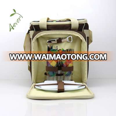 Factory custom 2-person picnic bag for girls