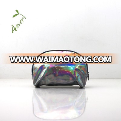 Hot sale Waterproof Laser PVC material Custom Zipper Pouch makeup bag